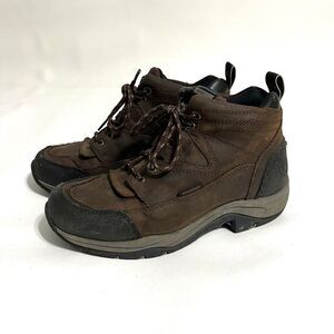 ARIAT Terrain Waterproof Hiking Work Boots Brown Leather Women's US 7B